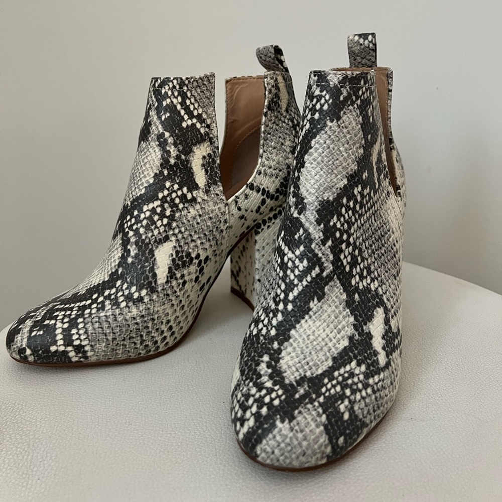 Steve Madden Snakeskin Booties
